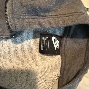 Nike Heather Gray Zip-Up Hoodie